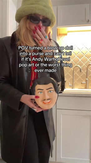 Upcycled Fashion: Blow Up Doll Purse Transformation