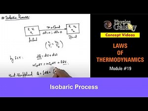 Class 11 Physics | Laws of Thermodynamics | #19 Isobaric Process | For JEE & NEET