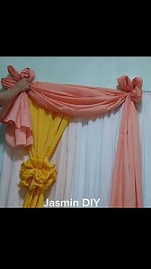 Simple Flower Scallop Backdrop ideas for any occassions #backdropstyling #backdropdecoration #backdropideas #partydecorations #wedding #christening #eventdecor #stagedecor #tabledecor #birthday #curtains #diy #ideas | Jasmin Diy