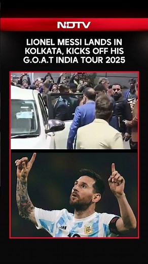 Messi In India | Lionel Messi Lands In Kolkata, Kicks Off His GOAT India Tour 2025