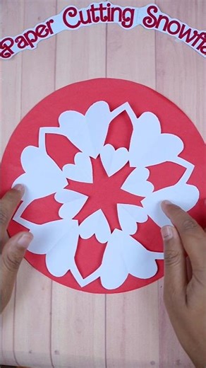 How to Make Paper Snowflake ❄️ Easy Paper Cutting Craft for Beginners