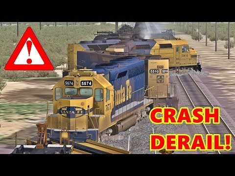 CRASH OF A SANTA FE TRAIN❗ 🔴