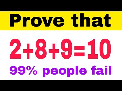 2+8+9=10 Proof/Breaking the rules of Mathematics