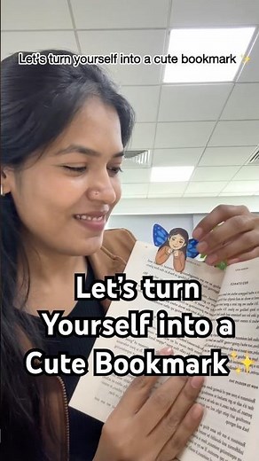 How to Create Bookmark of your own Character👀📚✨ #youtubeshorts #bookmark #craft