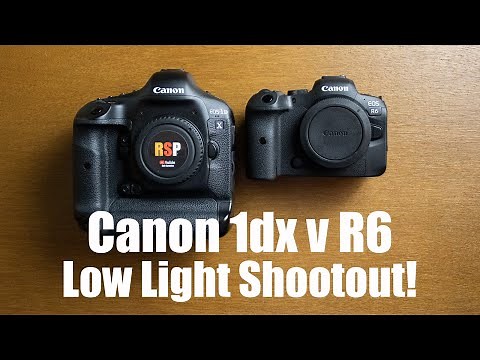Canon R6 v 1dx High ISO Comparison / Low light performance test