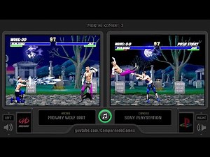 Mortal Kombat 3 (Arcade vs Playstation) Side by Side Comparison