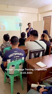 2.9K views · 56 reactions | Korean Language Training Orientation on October 22, 2024 at PESO Llanera. | PESO Llanera - Public Employment Service Office | Facebook