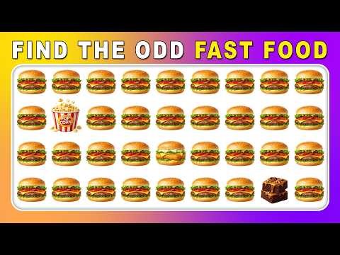 Find the ODD One Out – Fast Food Edition 🍔🍟🌭 | Easy, Medium, Hard – 30 Ultimate Levels | Quizz Forge