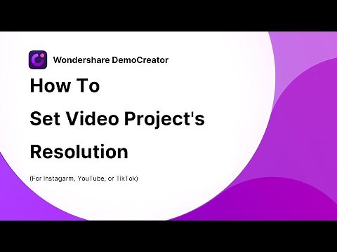 How to Change Video Size | Wondershare DemoCreator Tutorial