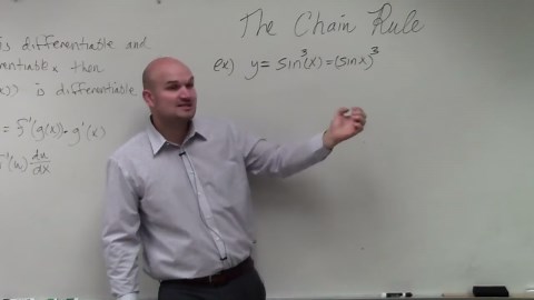 How to take the derivative using the chain rule with sine