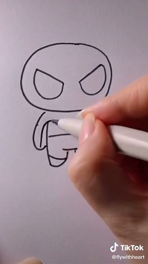 Teach kids to draw a Spider-Man,simple and easy😊#spiderman #kids #draw #teach
