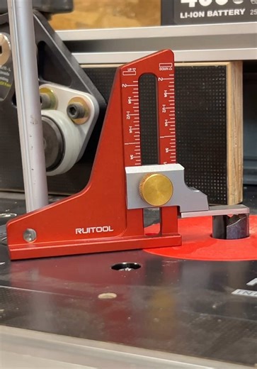 RuiTool Table Saw / Router Table Dual Scale Height Gauge. #tablesawheightgauge #heightgauge #tool #tablesaw #routertable @Lingku66