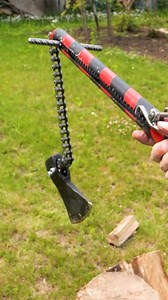 Extremely Powerful Chain Axe! | Crafty Panda