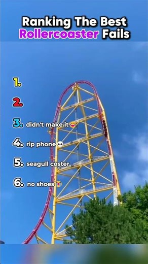 Ranking The Best Rollercoaster Fails 🤣🤣