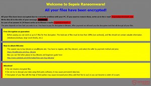 Rimuovere Sepsi ransomware - Restore Files .SEPSIS