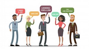 Recruitment concept animation. Picking up the best candidate.