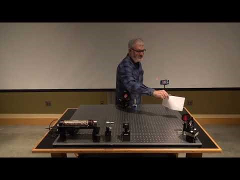 MZ interferometer, captioned