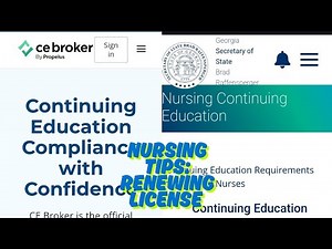 Easy way to renew Nursing License: GA license