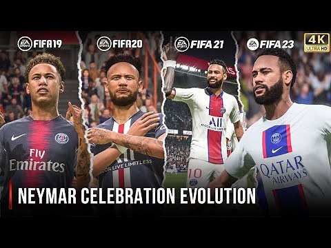 Neymar Celebration Evolution In FIFA | 19 - 23 | 4K 60FPS