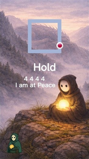 Calm Anxiety with Box Breathing | 4–4–4–4 Affirmations #Shorts #calmingmusic #anixetyrelief