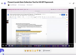 VIDEO: How to use the Data Collection Tool for High School IEP Present Levels