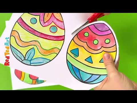 Easter Eggs Printables - 6 in 1 Egg Printable