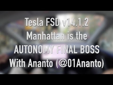 This Is What Real-World AI Looks Like… Tesla FSD v14.1.2 in Manhattan is Incredible!