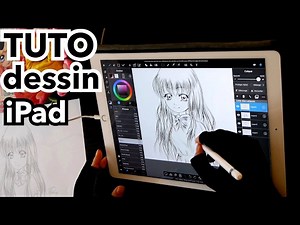 DESSIN tablette | Comment je dessine sur iPad Pro | Tuto manga #2
