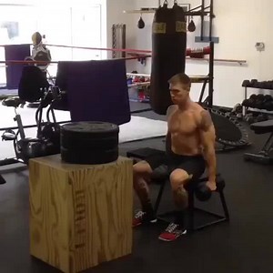 40 Inch Box Jump with 30 Pound Dumbbells | GymMotivationTees.com