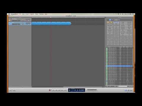 Garageband, how to make your own loops, Using & editing the loops in Garageband.