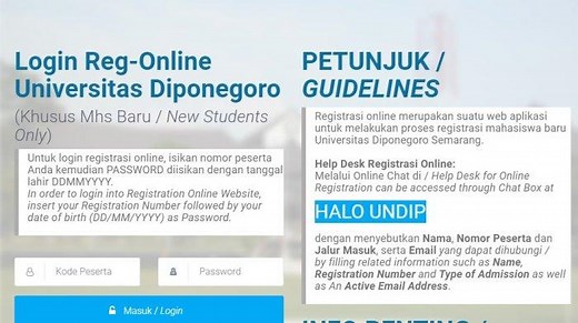 Cara Registrasi Online Jalur Mandiri Undip 2023, Melalui Laman regonline.undip.ac.id - Tribunnews.com