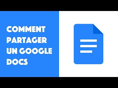 Comment partager un Google Docs ?