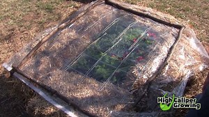 Need a cost-effective way to keep outdoor plants sheltered from the colder temps? Try a straw bale cold frame! #GrowGoodThings Read more here: https://goo.gl/E32KdS | Smart Pots