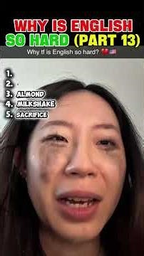 Why is english so hard 😭 (part 12) #funny #shorts #pronounciation #accent #englishlearning