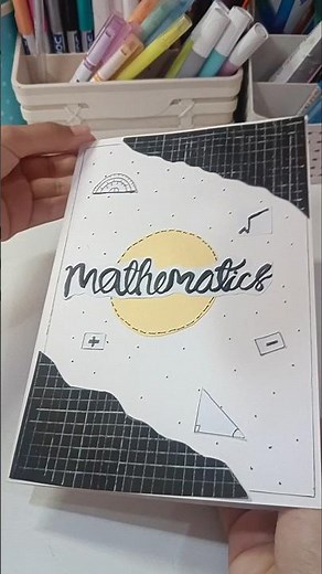 Mathematics Cover Page Design for Projects 📐✨ | Easy & Creative Idea! #shorts #maths #coverpage