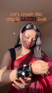 Simple saree makeup 💄 my all time look ❤️. #makeup #tutorial #fypviralシ #reelsviralfb #makeuplife | It’s Eza