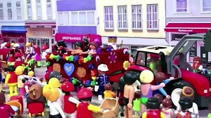 German family builds mini carnival from Playmobil