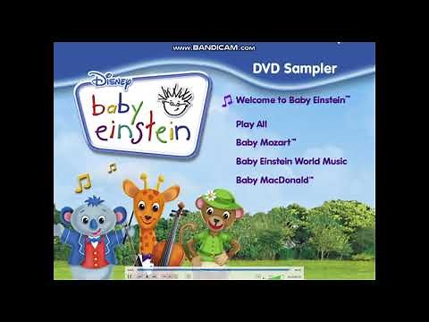 Baby Einstein 2009 DVD Sampler Menu Walkthrough