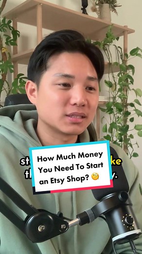How much money do you need to start an Etsy shop? 🧐 #makemoneyonline #etsybusiness #sidehustle #etsyseller #passiveincome #etsyshopowner #etsytips how to start an Etsy shop business in 2023, how much investment to start Etsy shop in 2023, is it worth it to open an Etsy store in 2023, how to make money on Etsy in 2023, how to sell digital product downloads on Etsy