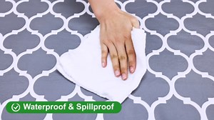 Smiry Rectangle Table Cloth, Waterproof Vinyl Tablecloths with Flannel Backing for Rectangle Tables, Wipeable Spillproof Plastic Tablecloth for Dining, Camping, Indoor and Outdoor (60"x120", Navy)