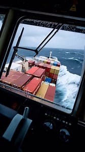 21K views · 62 reactions | Waves didn’t seem dangerous at first, but the sea twisted the container ship so hard it started losing cargo overboard. Containers splash down one by one — losses in the millions. The captain’s in shock, the crew caught it all on camera. #crash #ship #boat #ai #news #sea #wow #ocean #fail #wave #oh #no #tunker #wtf #really | The.worldai | Facebook