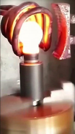 the process of making iron components for machines by heating them #shorts