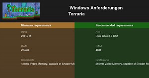 Terraria Systemanforderungen 2026 - Testen Sie Ihren PC 🎮