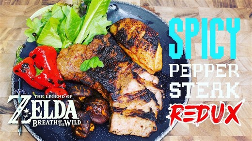 How to make spicy pepper steak from Zelda Breath of the Wild [Redux]