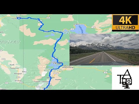 Jackson, WY to Yellowstone National Park in 4K