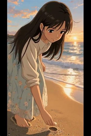 The Beauty of Simple Moments 🌊 | Peaceful Ghibli Ocean Short