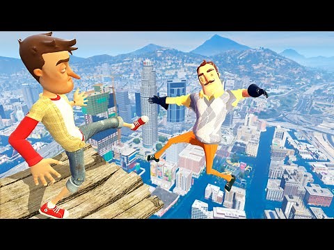 Hello Neighbor: Crazy Ragdolls & Epic Fails #90 [GMOD]