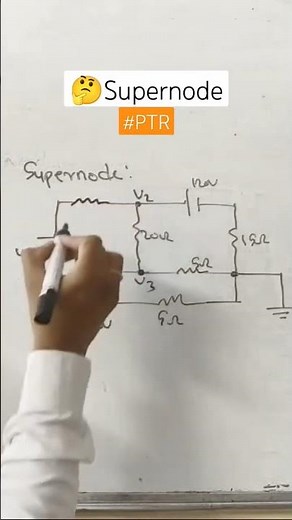 PTR 🤔Supernode #dccircuit #basicelectricalengineeringvideolectures #firstyearengineering #sem1