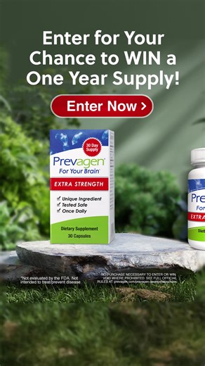Enter for your chance to WIN a One Year Supply of Prevagen Extra...