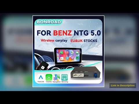 Bonroad For NTG 50 Wireless CarPlay Adapter Android Auto Module For Benz For C GLC W205 A CLA GLA B